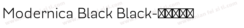 Modernica Black Black字体转换